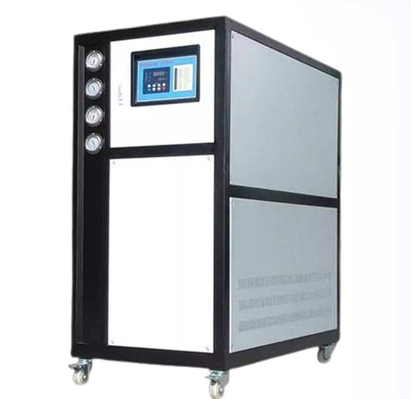 เครื่องทำน้ำเย็นอุตสาหกรรมแบบระบายความร้อนด้วยอากาศ 5P 10HP สำหรับเครื่องฉีดพลาสติก