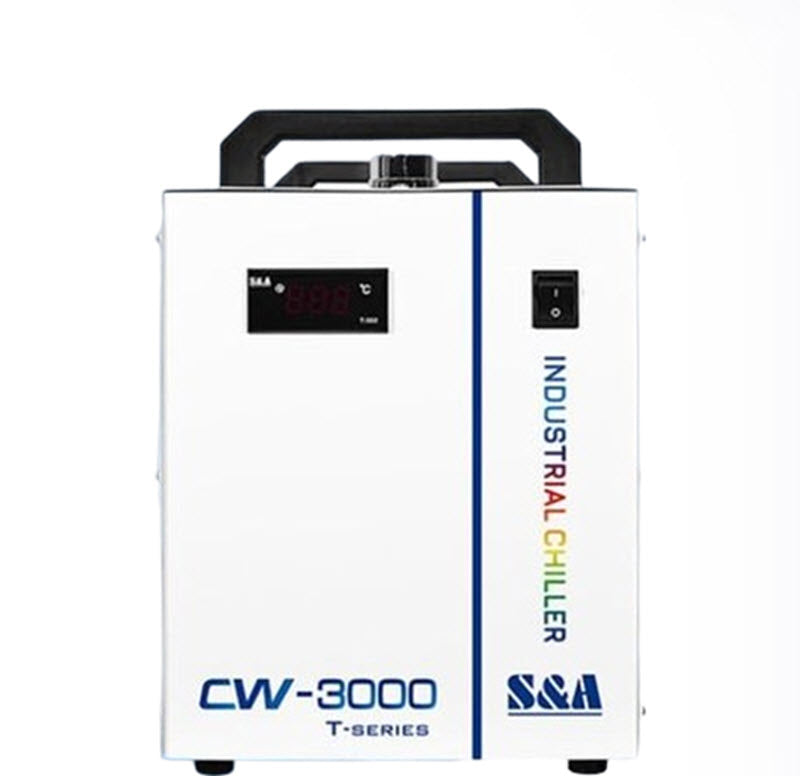 เครื่องทำความเย็น CW3000 ขนาดเล็ก ระบบระบายความร้อน อุตสาหกรรม เลเซอร์ตัด-แกะสลัก