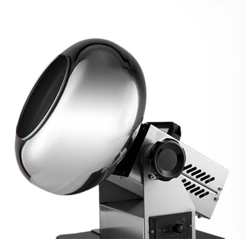 เครื่องเคลือบอาหารอัตโนมัติ Auari ขนาดเล็ก สำหรับช็อกโกแลตและขนม - ประสิทธิภาพสูง