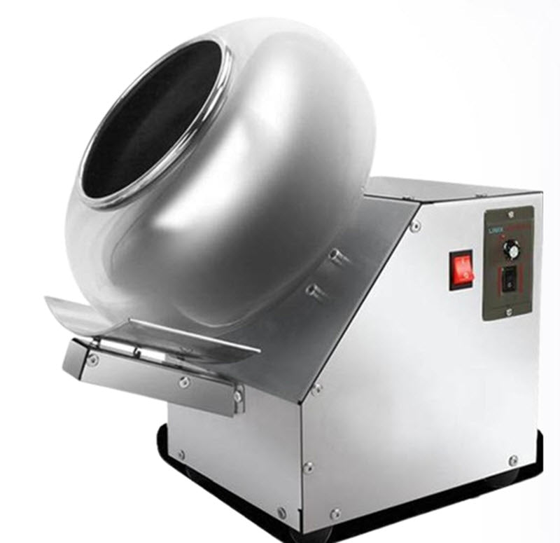 เครื่องเคลือบช็อกโกแลตขนาดเล็ก รุ่นอัตโนมัติ สำหรับทำขนมหวาน เคลือบสวยงาม