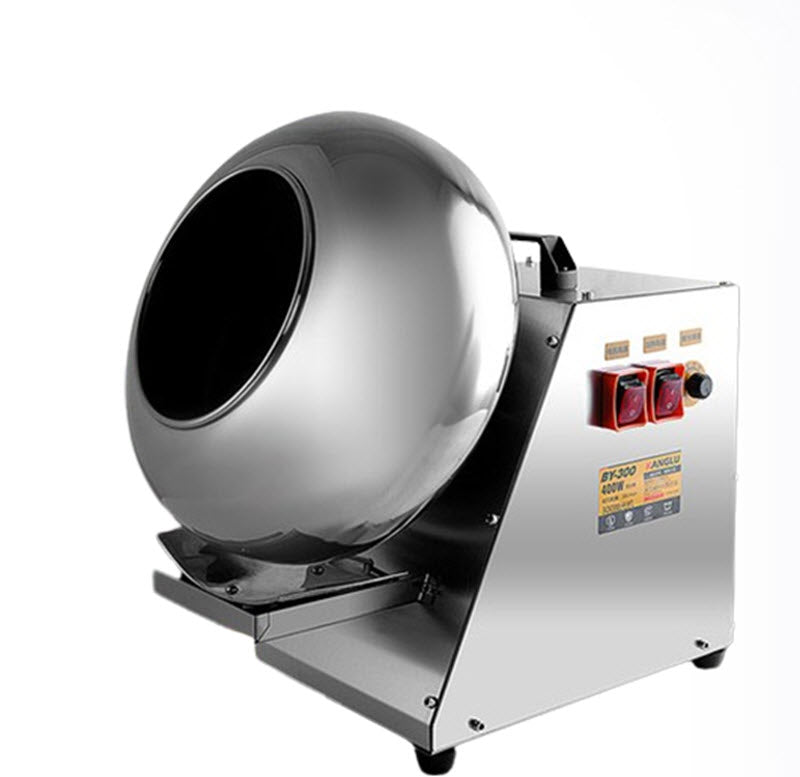 เครื่องเคลือบขนมและขนมอัตโนมัติ รุ่น康侣 ขนาดเล็ก ใช้เคลือบช็อกโกแลตและน้ำตาล