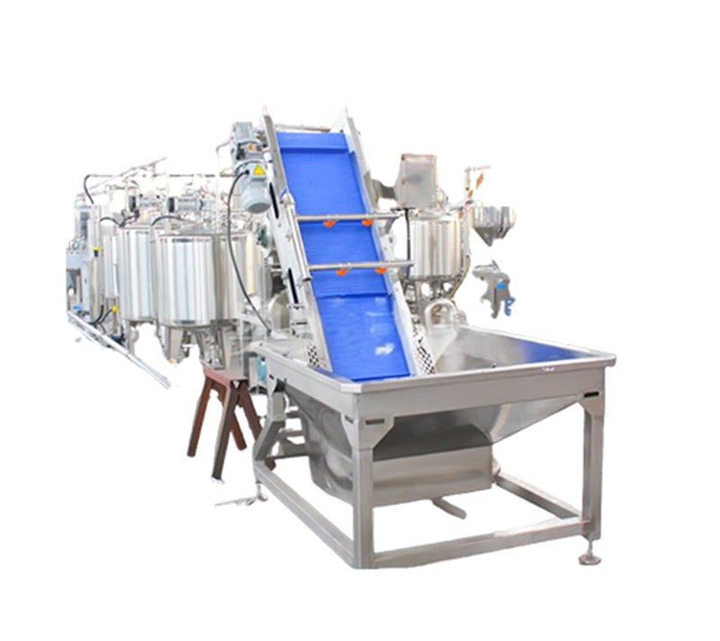 เครื่องผลิตน้ำผลไม้และน้ำส้มสายชูเชิงพาณิชย์ รุ่นออโต้ 1000L สำหรับสกัดน้ำมะม่วง