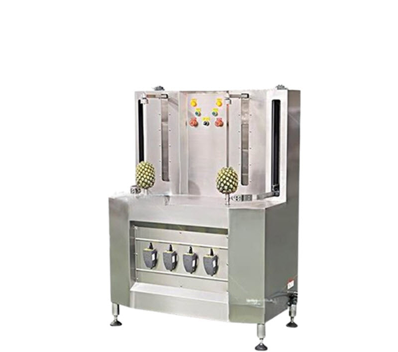 เครื่องปอกเปลือกผลไม้สองหัว สำหรับแตงกวา, สับปะรด, ฟักทอง, และผลไม้อื่น ๆ