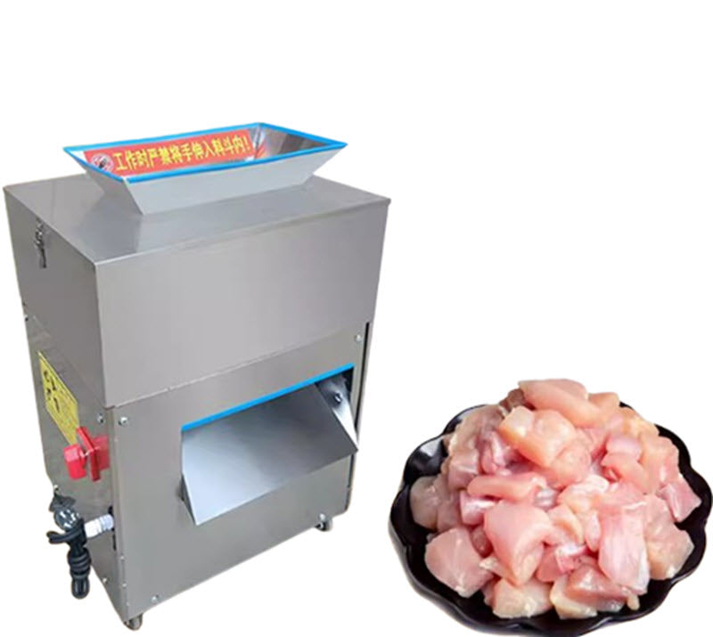เครื่องหั่นเนื้อไก่ไฟฟ้า ขนาดเล็ก รุ่นพิเศษ สำหรับตัดเนื้อเป็ด-ห่าน-หมูแดง ใช้งานเชิงพาณิชย์