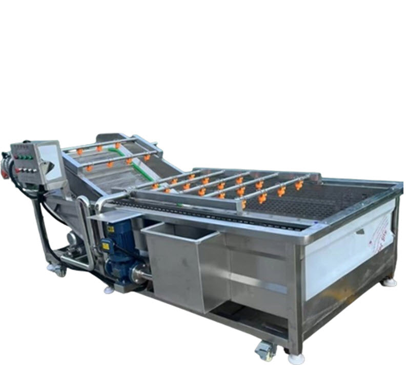 เครื่องล้างผักผลไม้เพื่อการค้า ขนาดใหญ่ รุ่นทำความสะอาดมังคุด ส้มจี๊ด วัสดุทนทาน