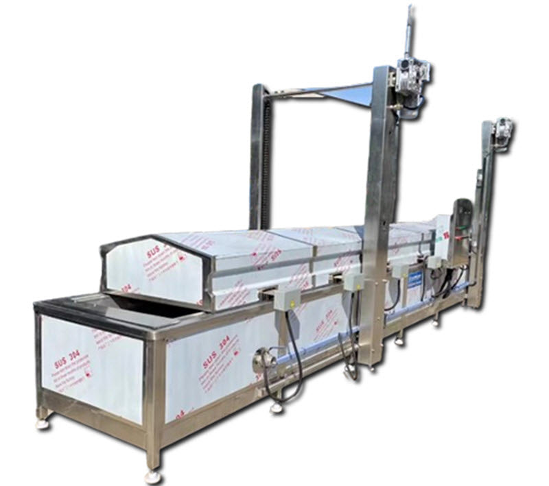 เครื่องลวกหน่อไม้แบบต่อเนื่อง รุ่นพิเศษสำหรับผักป่า อุปกรณ์ผลิตและแปรรูปผัก