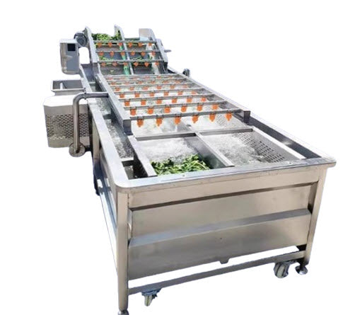 เครื่องล้างผักสดแบบฟองอากาศ รุ่นสำหรับแครอท หน่อไม้ สายการผลิตเก๋ากี้และใหญ่แดง
