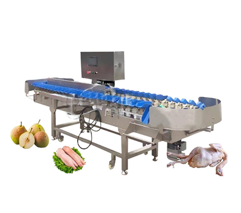 เครื่องคัดแยกน้ำหนักอัตโนมัติ ผลไม้ (ทุเรียน, ลิ้นจี่, พีช) รุ่นใหม่