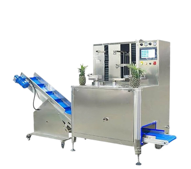 เครื่องปอกเปลือกและตัดสับปะรดอัตโนมัติ รุ่นโรงงานกวางตุ้ง เหมาะสำหรับทำผลไม้แปรรูป