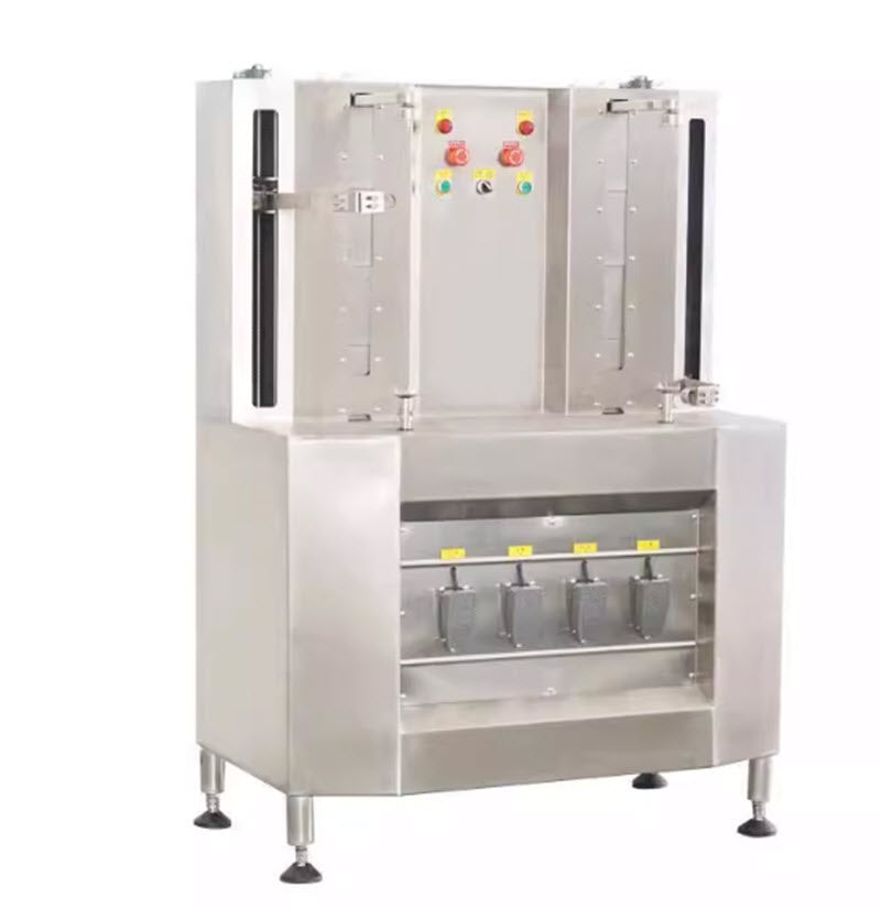 เครื่องปอกเปลือกผลไม้ 2 หัว สำหรับผลไม้ใหญ่ เช่น สับปะรด, ส้มโอ, แตงโม, ขนาดพกพา