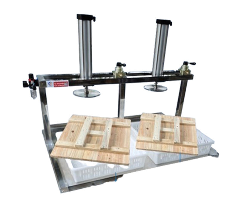 เครื่องกดเต้าหู้เชิงพาณิชย์ สแตนเลส 2 กล่อง กำลังอัดสูง เหมาะสำหรับผลิตภัณฑ์จากถั่วเหลือง