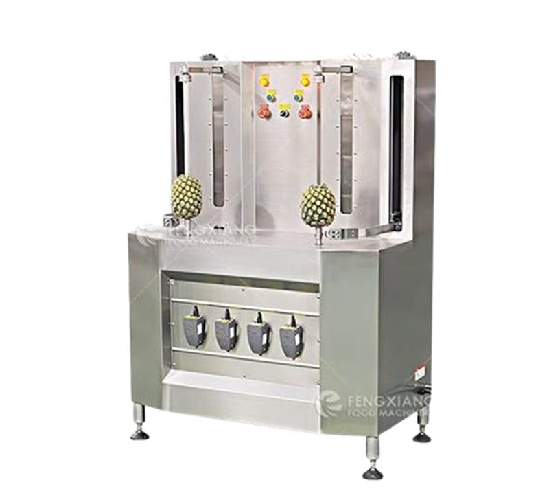 เครื่องปอกเปลือกผลไม้สองหัว สำหรับสับปะรด, ฟักเขียว, ฟักทอง, มะม่วง และแตงโม