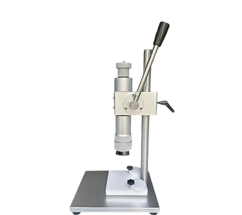 เครื่องปิดฝาขวดน้ำหอมมือหมุน ขนาดตั้งโต๊ะ สำหรับขวดเครื่องสำอาง ฝาอลูมิเนียม