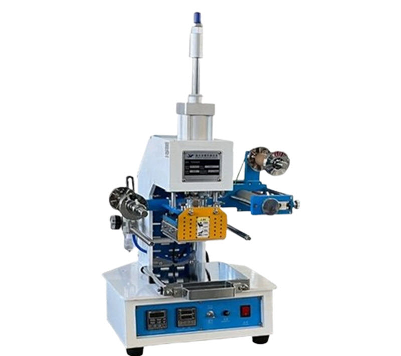 เครื่องรีดร้อนพิมพ์ฟอยล์อัตโนมัติ ขนาดเล็ก สำหรับกระดาษ ไม้ หนัง พลาสติก รุ่นปรับระดับได้