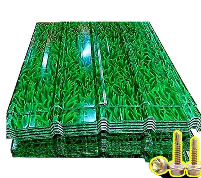 แผ่นเหล็กสีเคลือบ ขนาดมาตรฐาน สำหรับทำหลังคา ป้ายโฆษณา และกั้นพื้นที่ รุ่นทนทาน