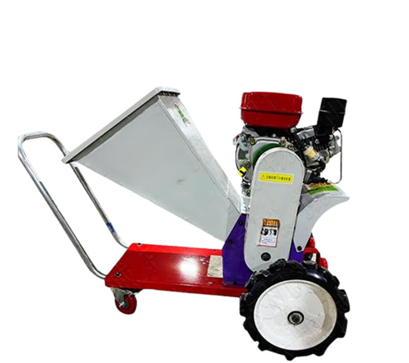 เครื่องบดกิ่งไม้ไฟฟ้า 4 ใบ มีขนาดเล็ก พกพาง่าย สำหรับใช้ในบ้าน รุ่นใหม่ รถสามล้อ