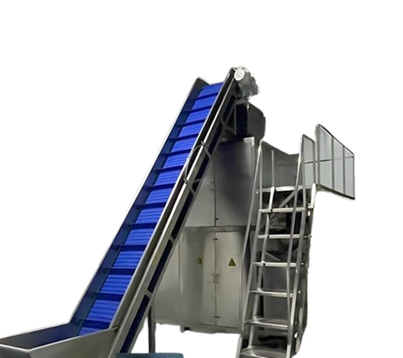 เครื่องจักรทำความสะอาดและปอกเปลือกอัตโนมัติ ขนาดใหญ่ สำหรับแปรรูปผลไม้และมันเทศ