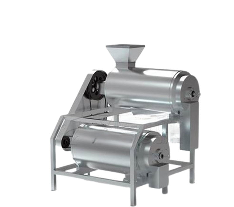 เครื่องบดผลไม้สแตนเลสคู่ รุ่น GT-2023 สำหรับลอกเปลือกและคัดเมล็ดมะม่วง, ลำไย, องุ่น