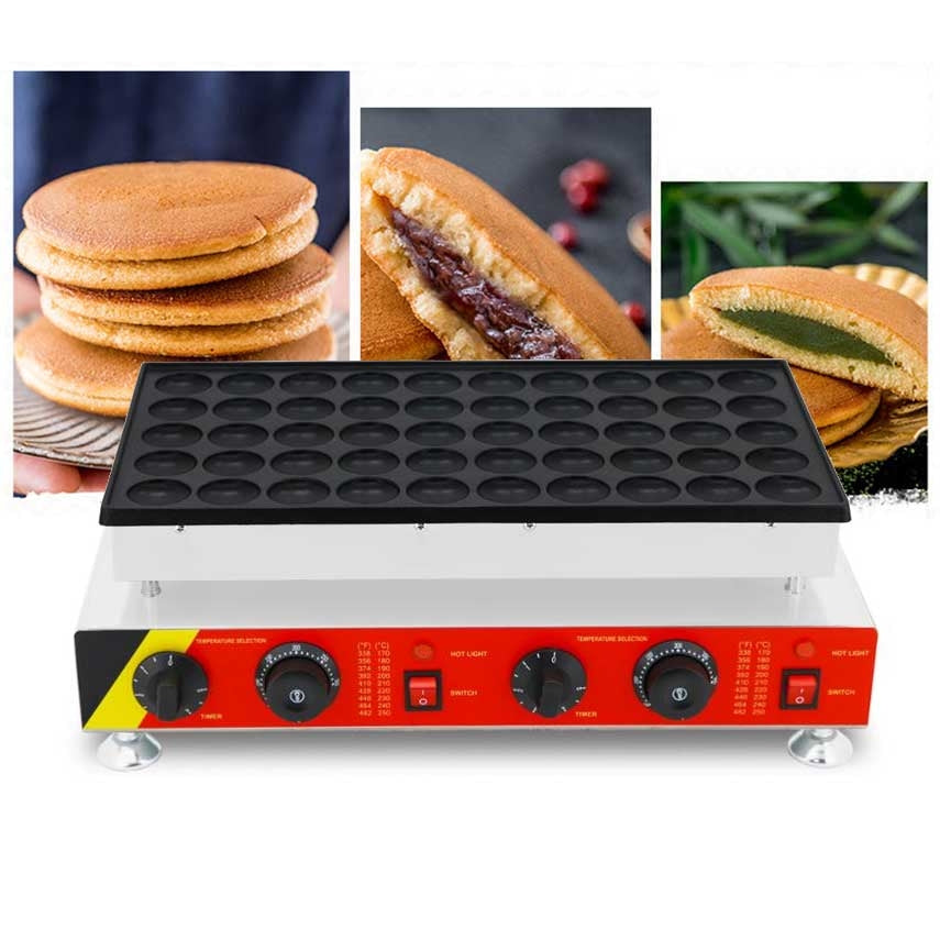 เตาทำขนม เตาทำมินิแพนเค้ก เตาทำขนมครกไฟฟ้า 50 หลุม ขนาดหลุม 45 x 45 x 10 มม. กำลังไฟ 1600 วัตต์