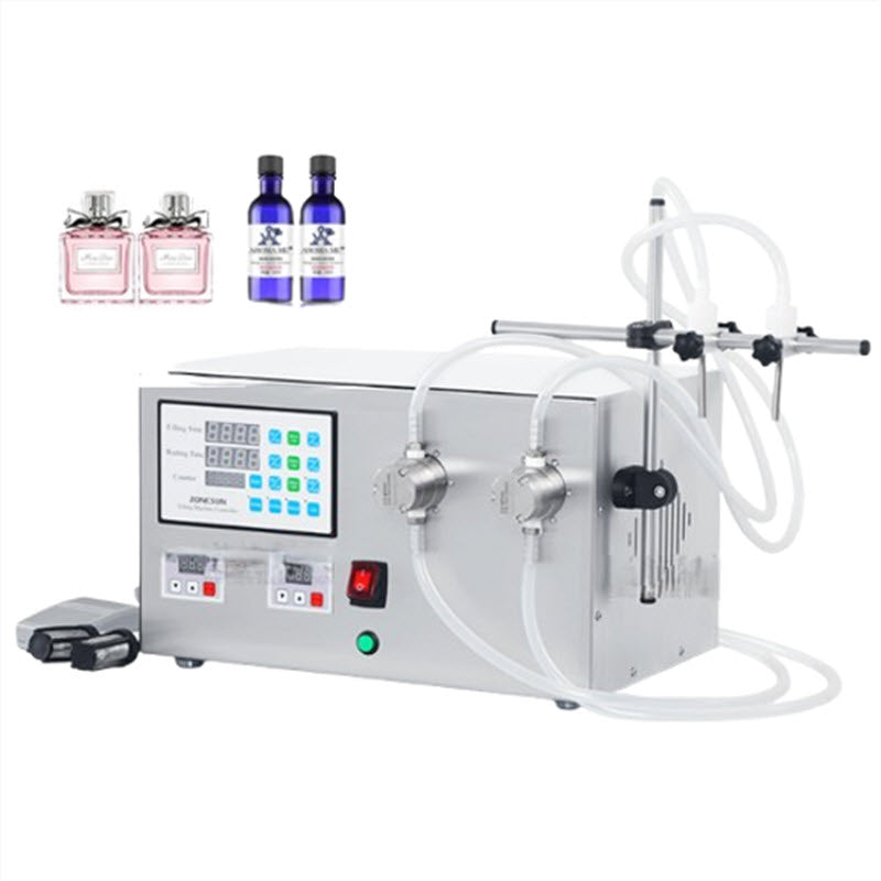 เครื่องบรรจุของเหลวอัตโนมัติ 2 หัว รุ่น ZS-YTMP2S (Automatic Liquid Filling Machine 2 Nozzles ZS-YTMP2S)