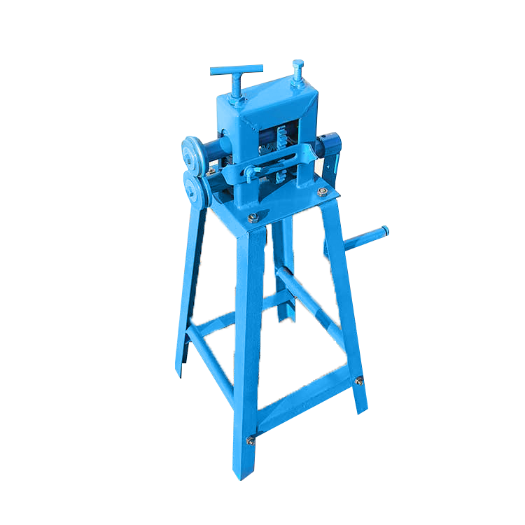 เครื่องรีดขอบเหล็ก Manual Stainless steel Edge Press Rolling Machine แบบมือหมุน มีขาตั้ง สแตนเลสแผ่น