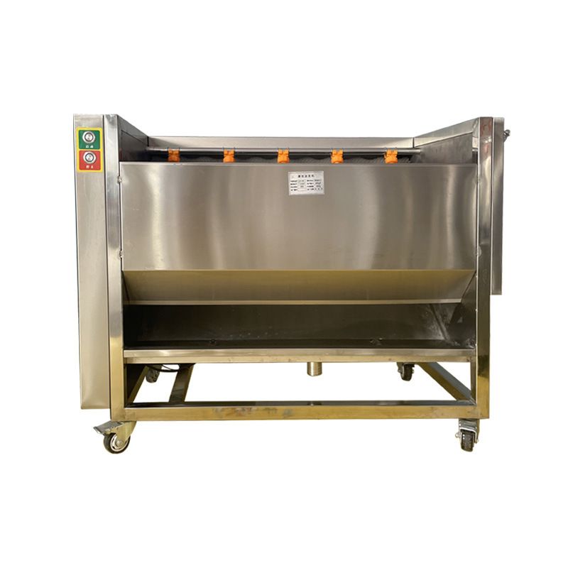 เครื่องปอกมันเทศ แครอท มันฝรั่ง และ ล้างอัตโนมัติ commercial potato cleaning and peeling machine วัสดุ SUS201