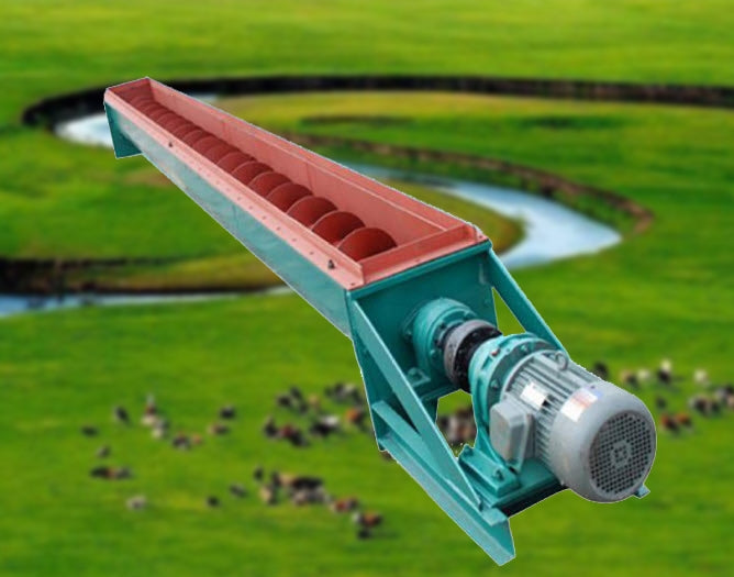 ท่อลำเลียงปูนซีเมนต์ผง สกรูลำเลียง screw conveyor Cement dry powder