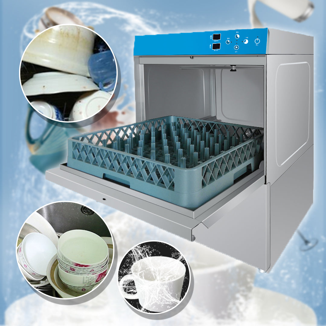 เครื่องล้างแก้ว จานอัตโนมัติ Fully Automatic Dishwasher Embedded Disinfection Bar
