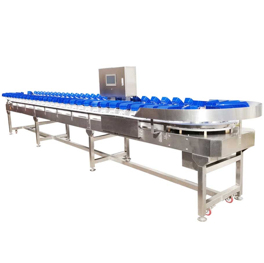 เครื่องคัดแยกตามน้ำหนัก weighing classifier machine for precise sorting, industrial use, efficient weight classification, durable design