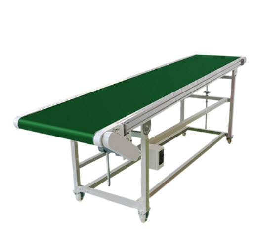 สายพานลำเลียง Belt Conveyor HP105 PVC 2m ปรับเอียง หน้ากว้าง 200,300,500,400,600 มม.