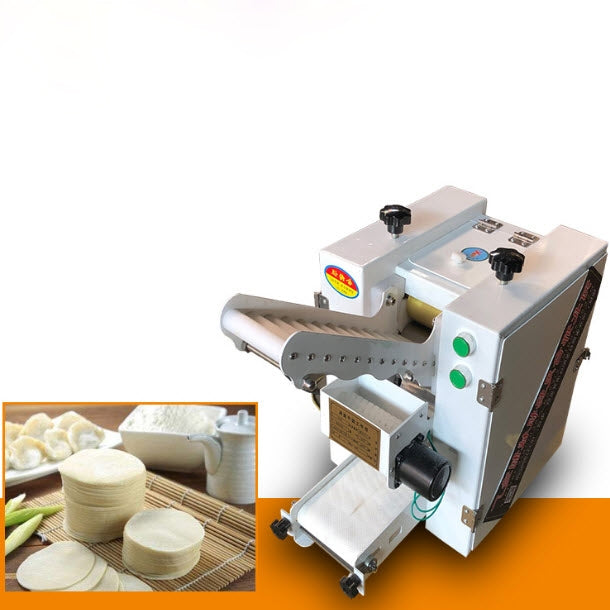 เครื่องทำแป้งห่อเกี๊ยว dumpling wrapper machine, อุปกรณ์ทำแป้งเกี๊ยวคุณภาพสูง, ใช้งานง่าย, เหมาะสำหรับร้านอาหารและครัวที่บ้าน