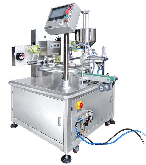 เครื่องบรรจุน้ำ พร้อมซีล Automatic Multifunction Filling and Sealing Machine รุ่น XBXBR-9501 ช่วงการบรรจุ 5-400 มล.