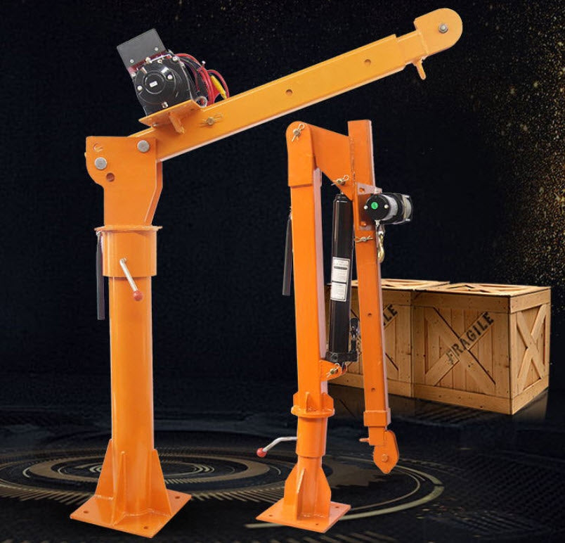 รอก เครน ยกของ พร้อมเสา car crane 12V24V car battery รวมมอเตอร์ กรุณาแจ้งว่าใช้ 12v หรือ 24v