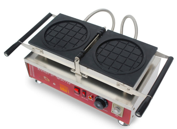 เครื่องทำวาฟเฟิลรังผึ้งวงกลม Round Mesh Waffle Maker, ทำวาฟเฟิลกรอบนอกนุ่มใน, เหมาะสำหรับครอบครัว, ง่ายต่อการทำอาหาร