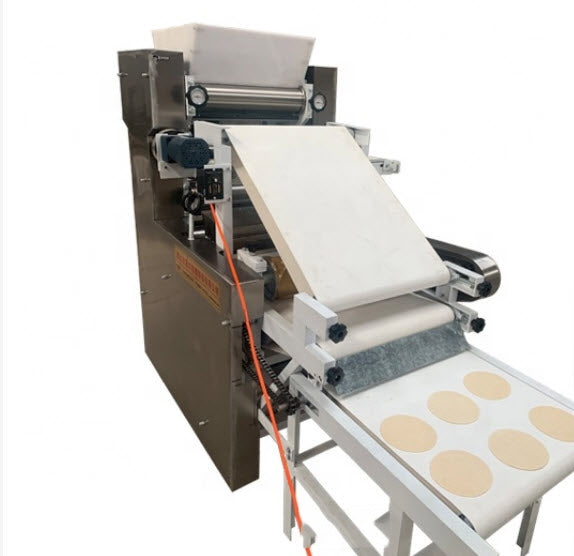 เครื่องตัดแบ่งแป้ง Roti Tortilla Making Machine สำหรับทำแป้งตอร์ตียาและโรตี ใช้งานง่าย ผลิตจากวัสดุคุณภาพสูง