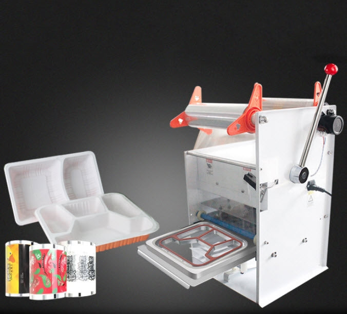 เครื่องซีลกล่องอาหาร YH233 แบบ 4 ช่อง 500วัตต์ 40kg 220v (ไม่รวมถาดอาหารซีล)