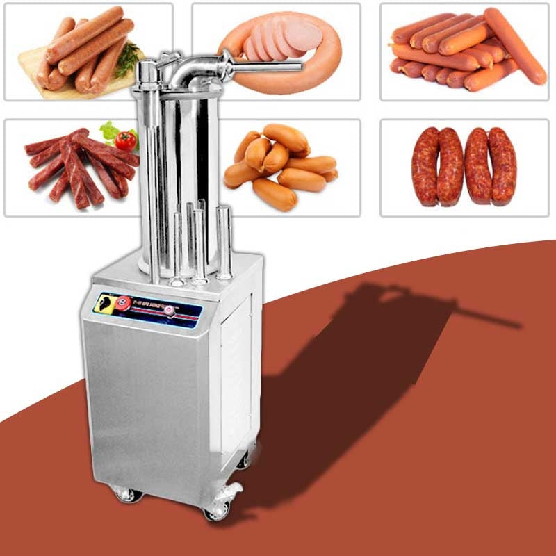 เครื่องทำไส้กรอกไฟฟ้า ยัดใส้กรอก SF350 ( 210kg)1.1(kw) 735x560x1240(mm)ผลิตได้ 600kg/hr