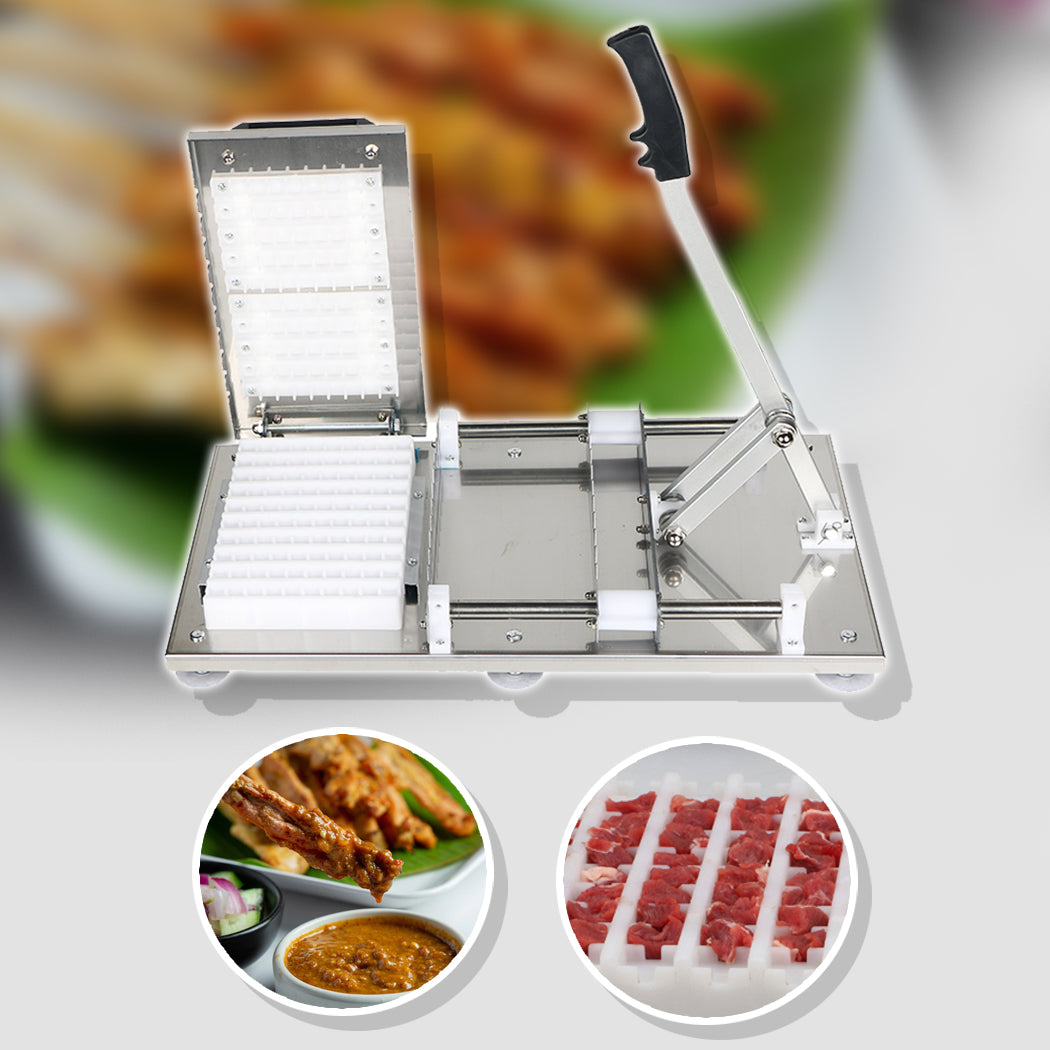 เครื่องเสียบหมูปิ้ง Manual AYXSEE ขนาดเครื่อง 320 x 565mm ใส้กรอก สะเต๊ะ บาร์บีคิว ปลาหมึก