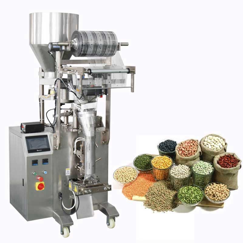 เครื่องบรรจุ พร้อมแพ็คซอง Automatic Weighing and Packing Machine สำหรับวัตถุดิบประเภทเมล็ด