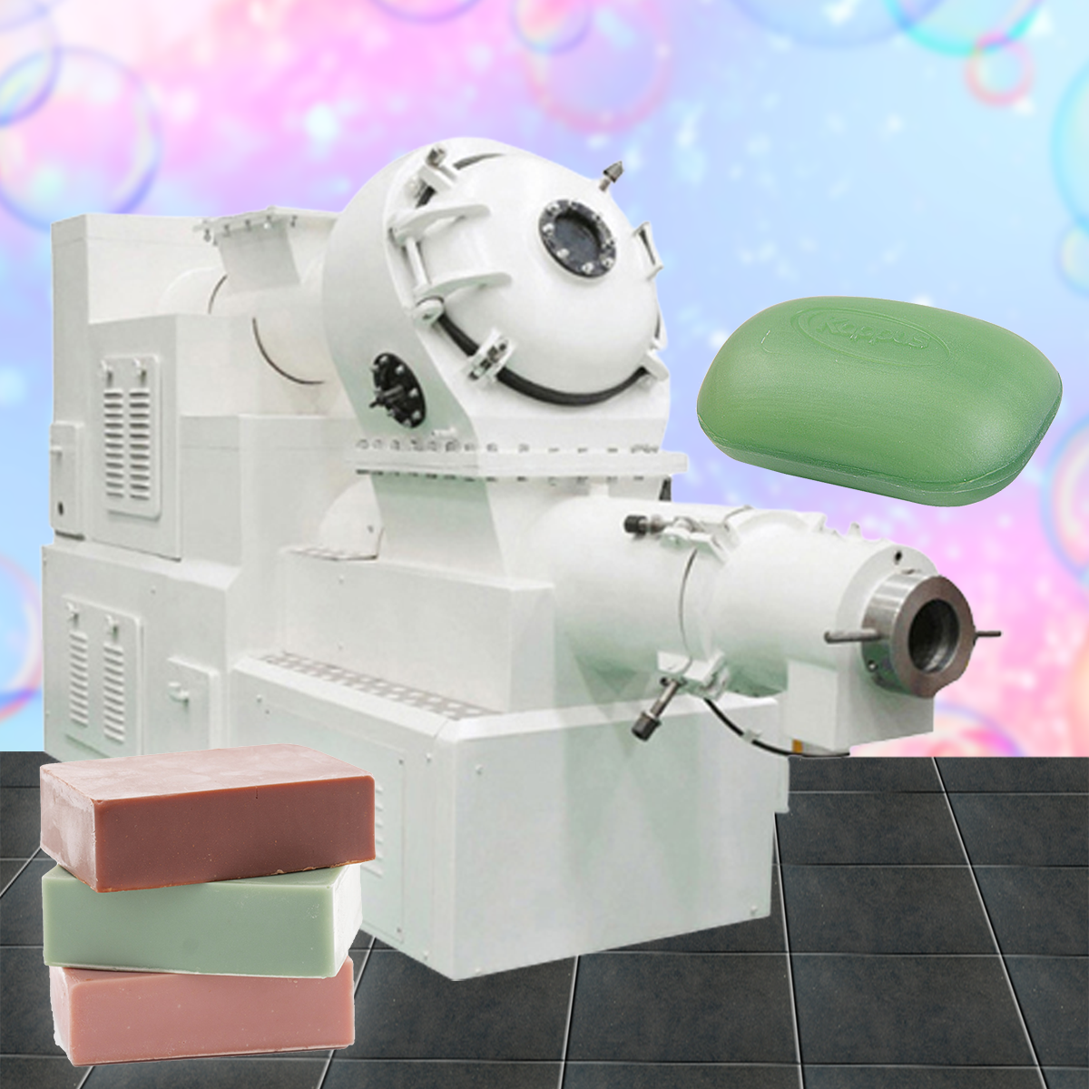 เครื่องขึ้นรูปสบู่ก้อน cold soap production machine customized