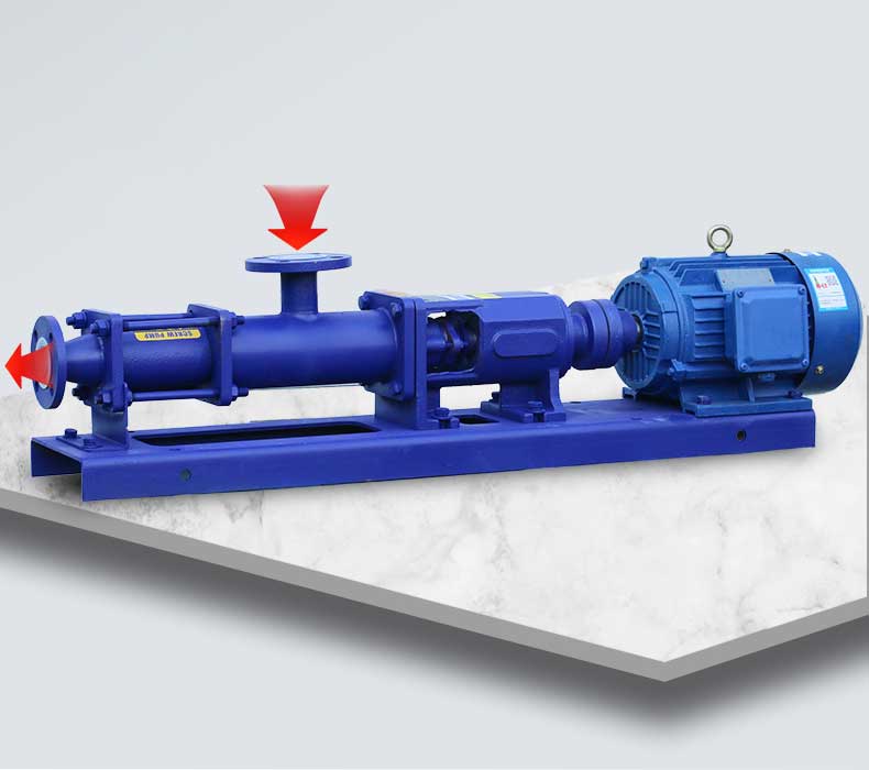 สกรูปั๊ม แบบแนวนอน Horizontal Screw pumps ปั๊มสกรู ดูดโคลน กำลังสูง กำลังไฟ 0.75-11KW