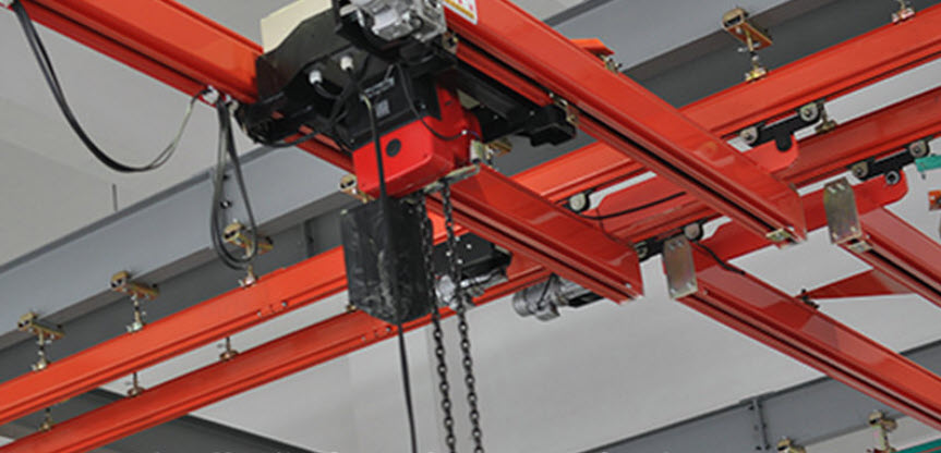 เครนโรงงาน ติดกับเหล็ก i-beam self-supporting KBK crane overhead crane / Gantry crane / Jib crane