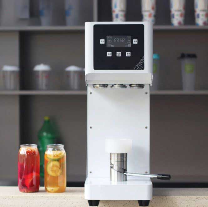 เครื่องปิดฝาขวดน้ำผลไม้ แบบตั้งโต๊ะ Smart can sealing machine Manual plastic bottle sealing lid sealing machine