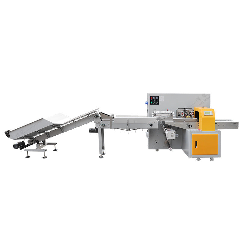 เครื่องห่อแพ็คผลไม้ Fruit Packing Machine เครื่องแพ็คส้ม แบบออโต้ และ กึ่งออโต้ รุ่น HMD-350