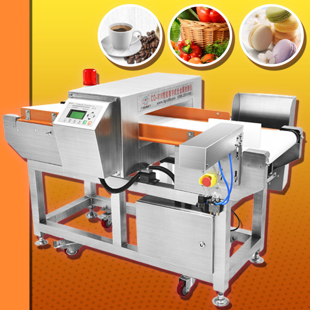 เครื่องตรวจจับ โลหะ ในอาหาร TCQ-818-15 120W 50Hz AC220 Food Meat Metal Detector Intelligent Metal