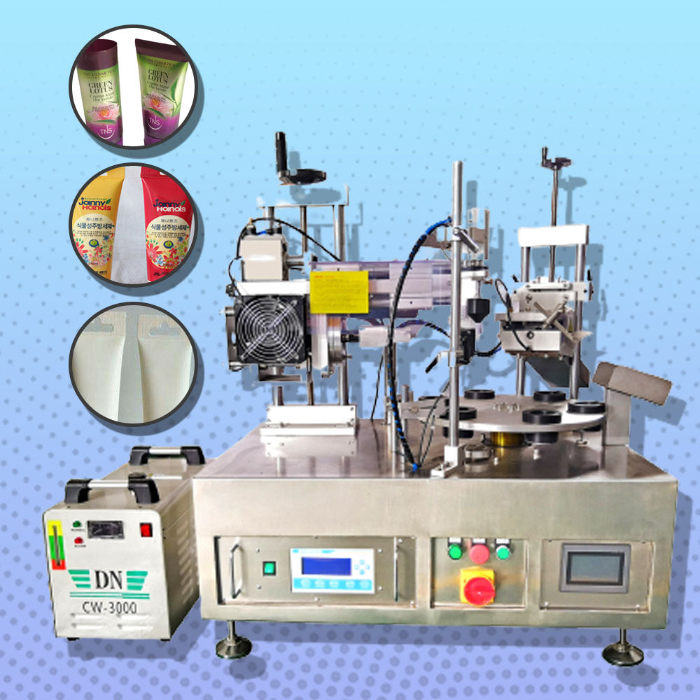 เครื่องตัดหลอด พร้อมตัด แบบหมุน อัตโนมัติ Ultrasonic filling sealing machine round cutting