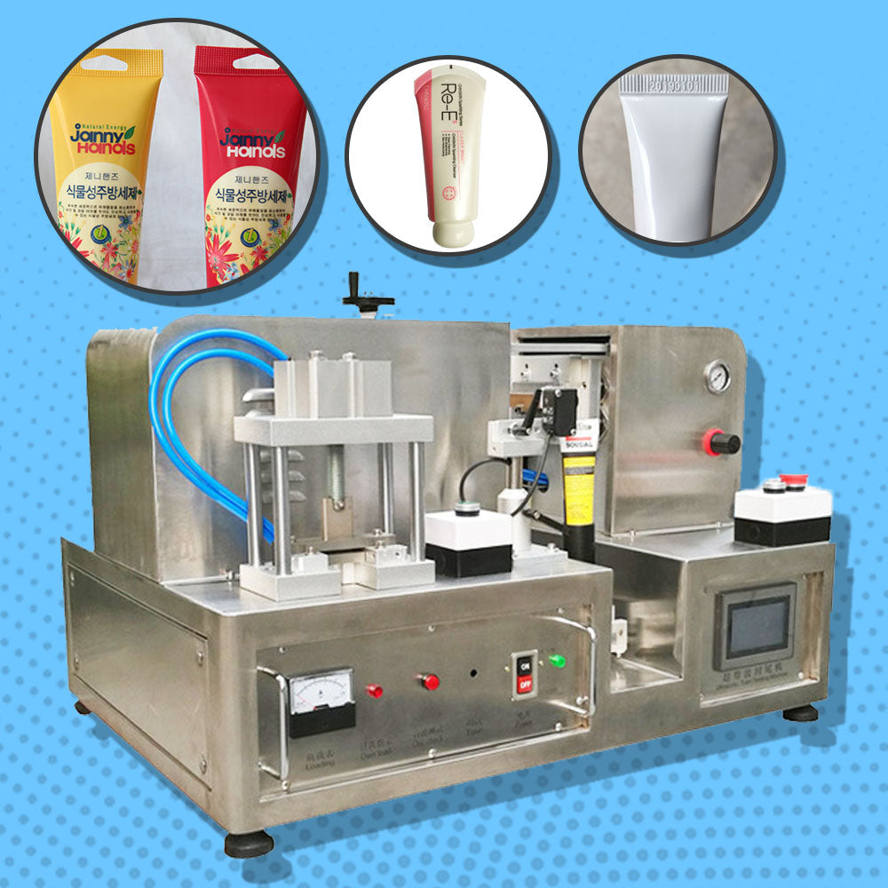 เครื่องซีลหลอด LK-2020T 2kw 70kg Hose Sealing Machine for Efficient Sealing, Heavy Duty, Ideal for Food and Beverage Packaging