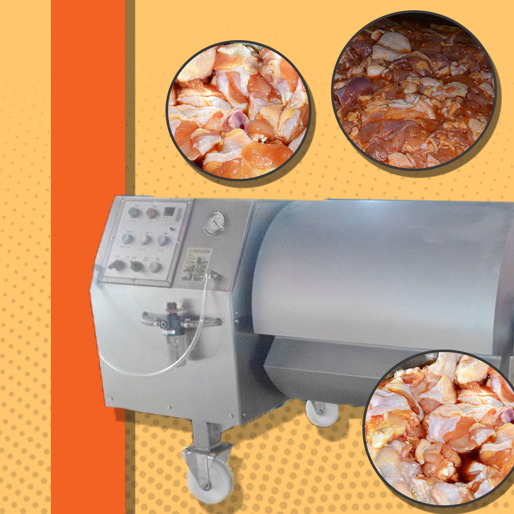 เครื่องหมักเนื้อหมู ไก่ สูญญากาศ 380V 180L JY-180 vacuum tumbler