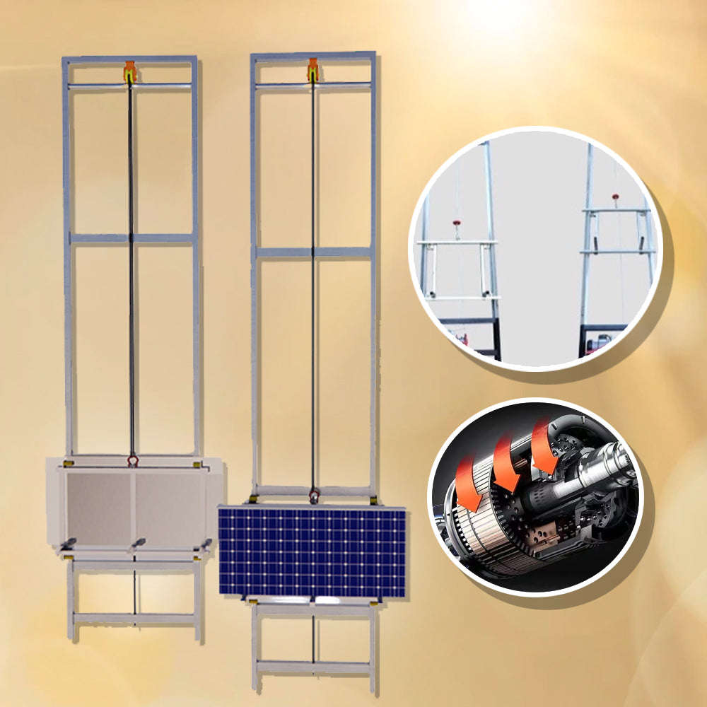 รางยกแผงโซล่าเซล Electric Solar Panel Lifting Machine รางยกกระจกไฟฟ้า