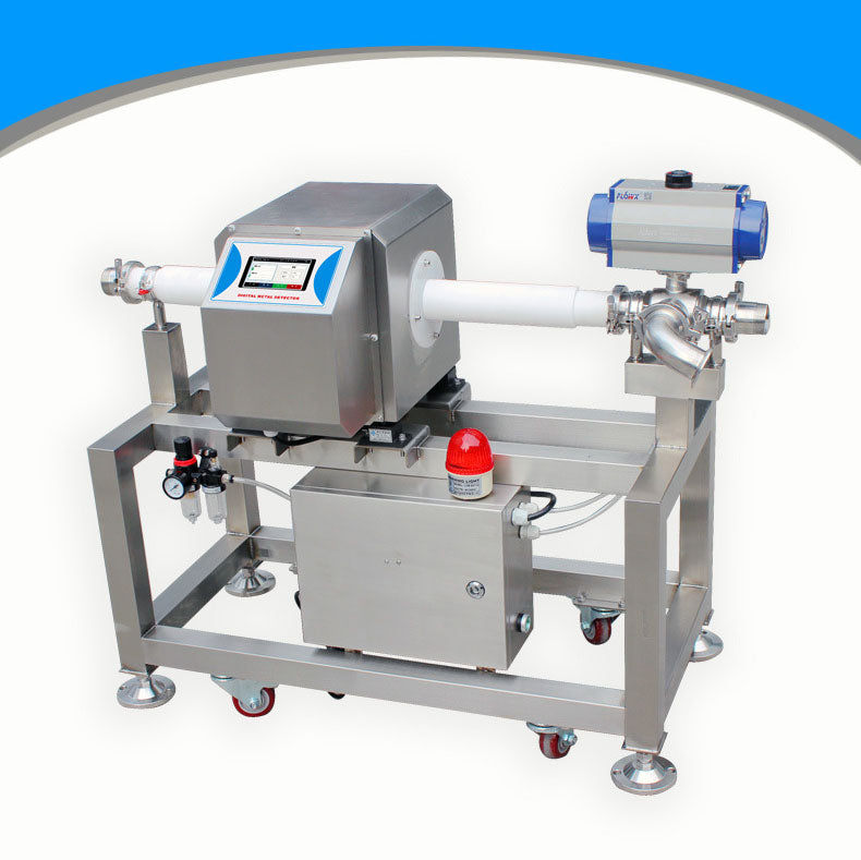 เครื่องตรวจจับโลหะ แบบท่อ สำหรับของเหลว Pipeline Liquid Metal Detection Machine สำหรับผลิตภัณฑ์ของเหลว และกึ่งของเหลว